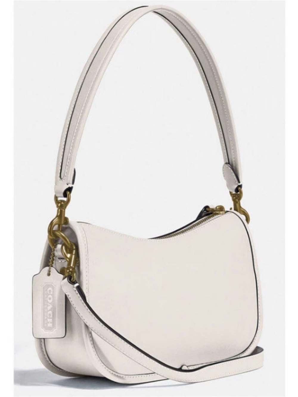 Coach Swinger Chalk/Brass C0638 Leather Shoulder Bag